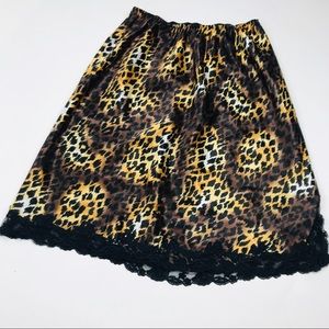 Victoria’s Secret Leopard Print Skirt Slip